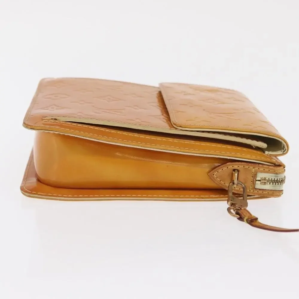 Louis Vuitton Monogram Vernis Motto Pouch Lime Yellow